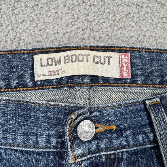 S Levis Jeans Mens 34x29 Blue 527 Slim‎ Bootcut Western Cowboy Denim - Picture 3 of 12